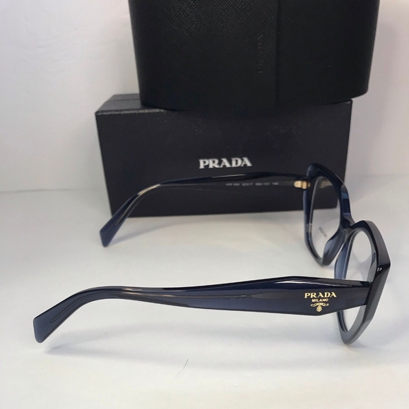 Authentic- New 💯 Original Prada 18WV Eyeglasses08Q1O1 -Blue optical  eyeglasses - Picture 10 of 12